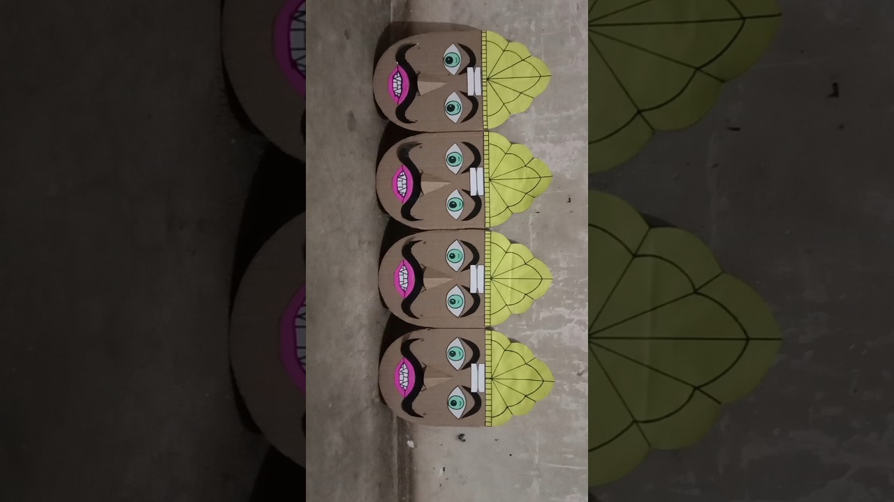 👹cardboard Ravan model 🔥 2 second part /#viral #shorts #short