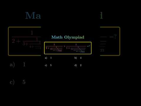solve maths Olympiad #maths