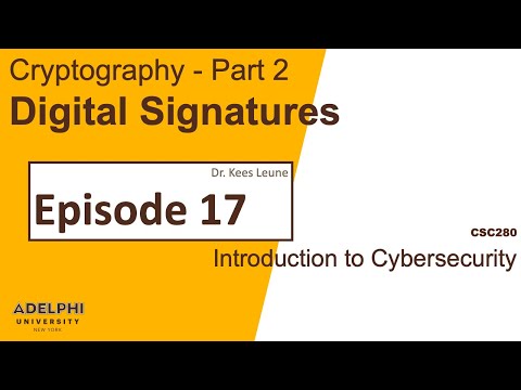 Introduction to Cryptography: Digital Signatures