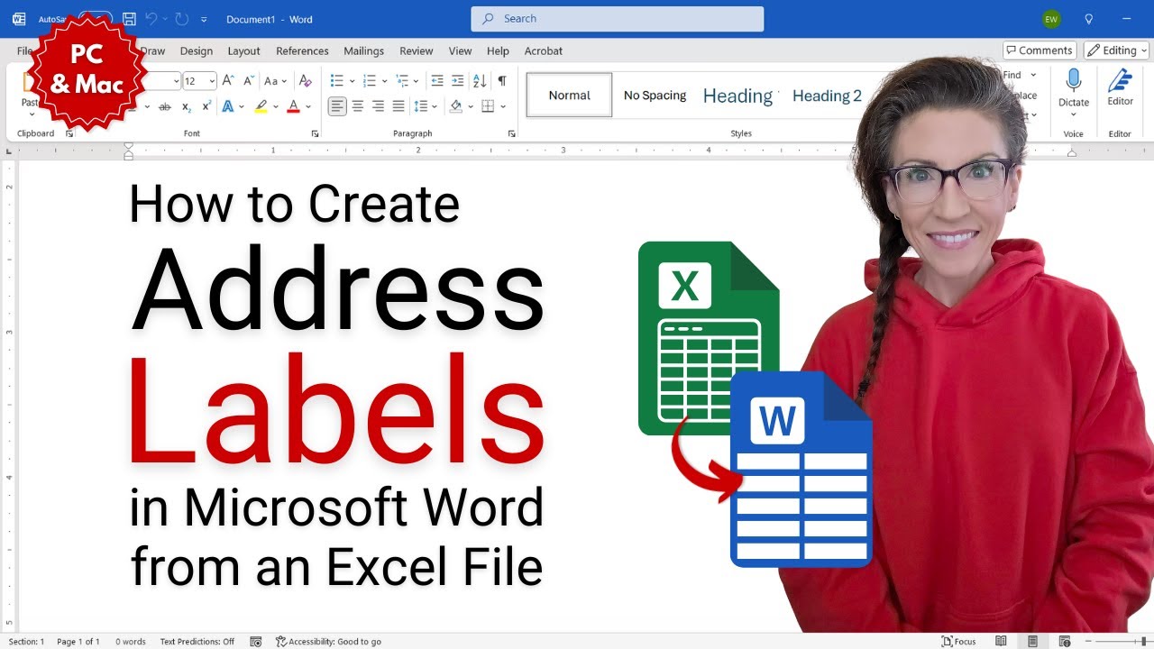 Create Address Labels in Word from Excel π