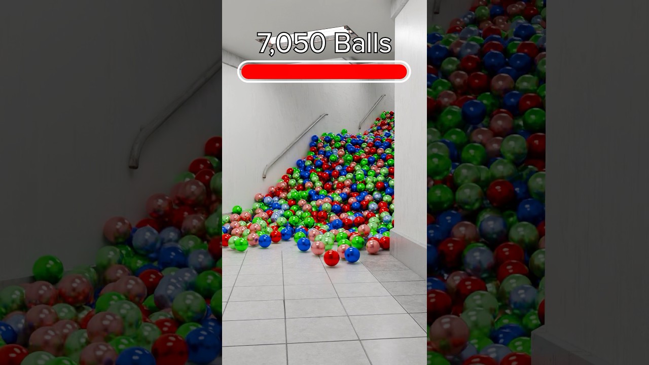 7,000 Ball Subway Simulation in Blender 🔥