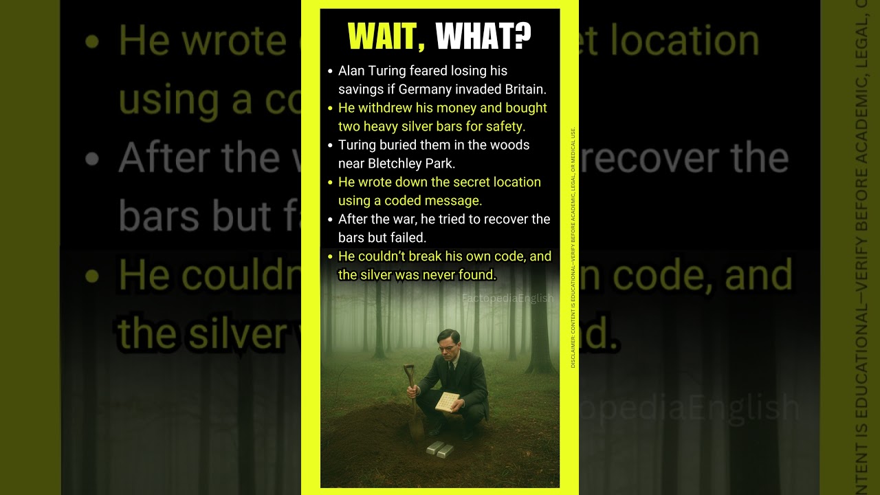 Alan Turing’s Lost Silver Bars 🕵️‍♂️