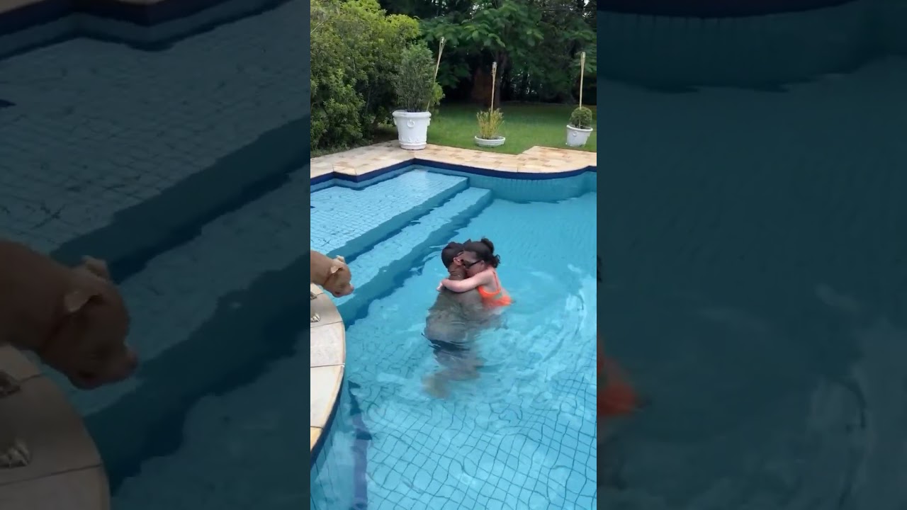 Henrique Fogaça mostra dia de hidroginástica com a filha, Olívia