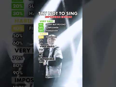 Try not to sing IMPOSSIBLE Challenge!
