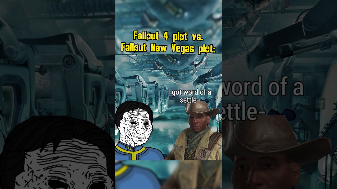 Fallout 4 plot vs. Fallout New Vegas plot #fallout #memes #shorts #fallout4