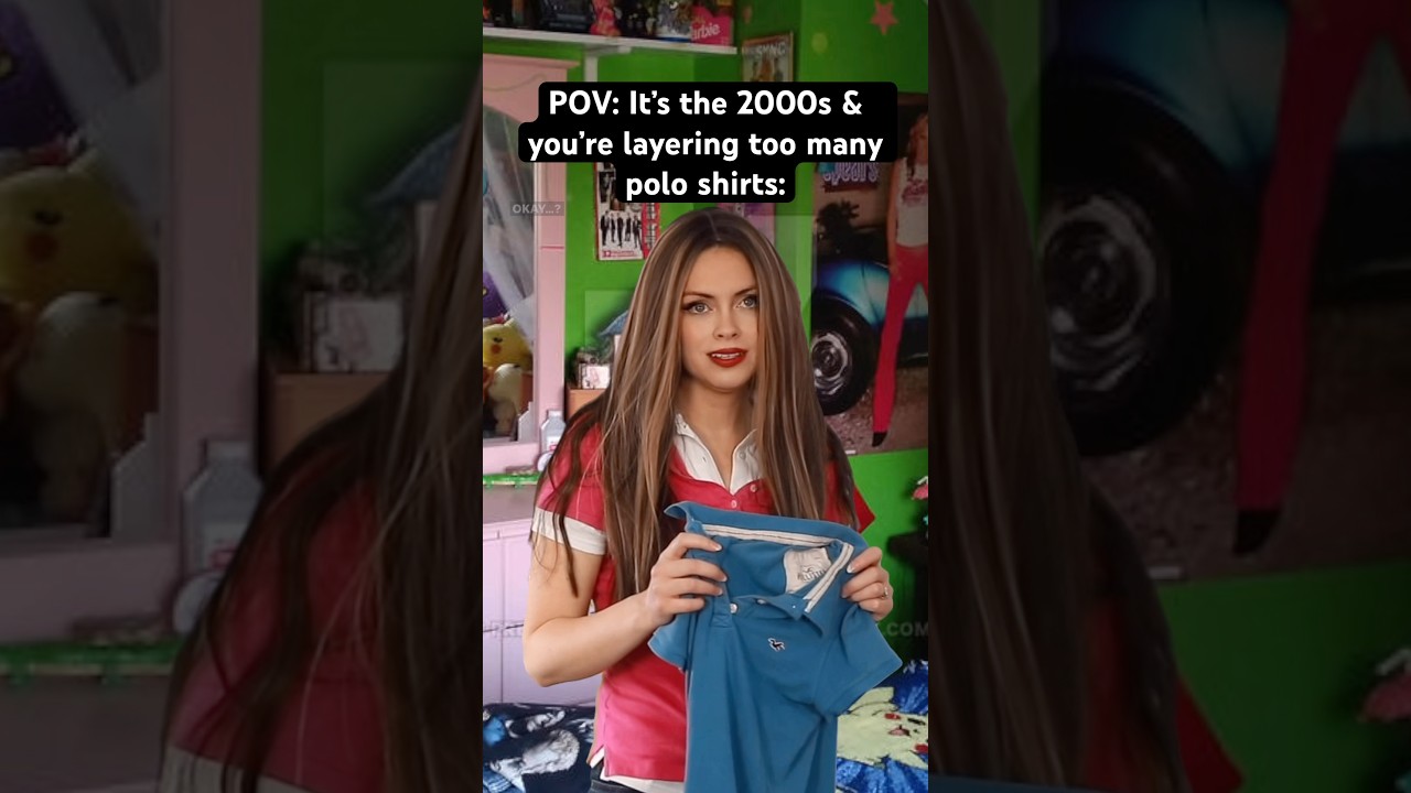 POV: It’s the #2000s & you’re layering too many polo shirts. #nostalgia #millennials #2000sfashion