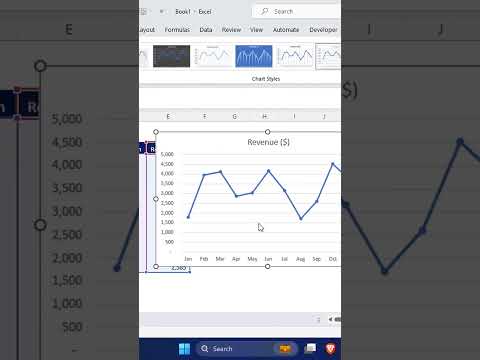 Cara membuat trend line menggunakan line chart EXCEL #excel #exceltips #exceltutorial #excelpemula