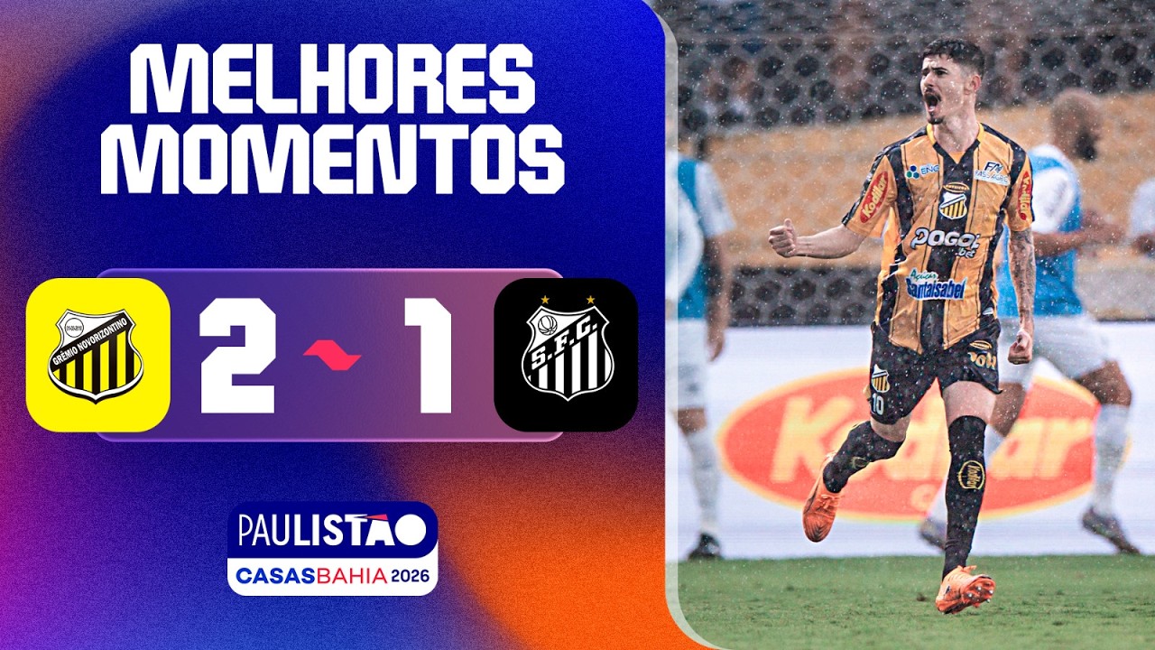 Novorizontino 2-1 Santos | Melhores Momentos ⚽