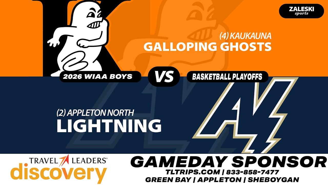 (4) Kaukauna vs (2) Appleton North | 2026 WIAA Boys Basketball Sectional Final