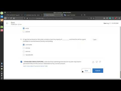 Coursera Hardware Security University Of Maryland Quiz Week 2 Answer