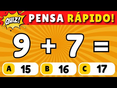 🚨 Quiz de Matemática Com Operações #4 [DUVIDO VOCÊ ACERTAR TODAS]