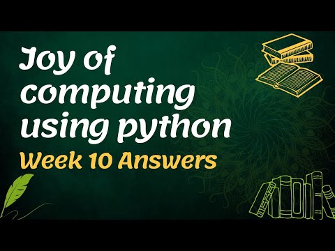 NPTEL Python Week 10 MCQ Answers | Sikshapath