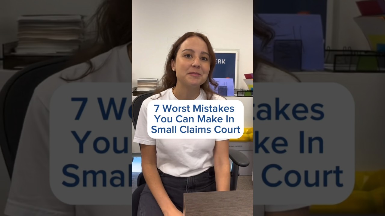 7 Common Mistakes in Small Claims Court ⚖️