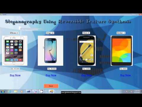 Steganography Using Reversible Texture Synthesis | Dot Net Final Year Project