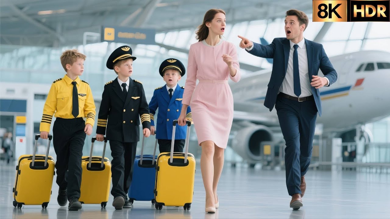 Triplet Surprise! CEO Dad Confronts Mommy at the Airport ✈️