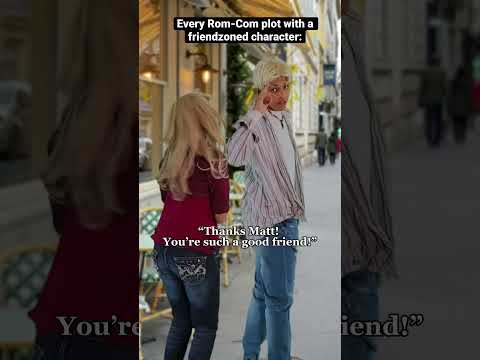Every Rom-Com plot with a friendzoned character 😂 #romcom #comedyvideo #relatable