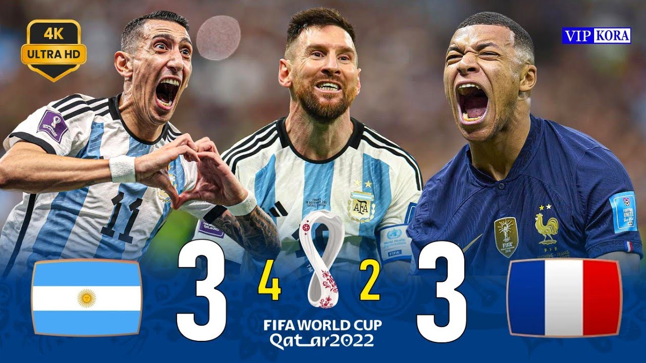 أفضل نهائي كأس العالم 2022 بين الأرجنتين وفرنسا بجودة 4K 🎥