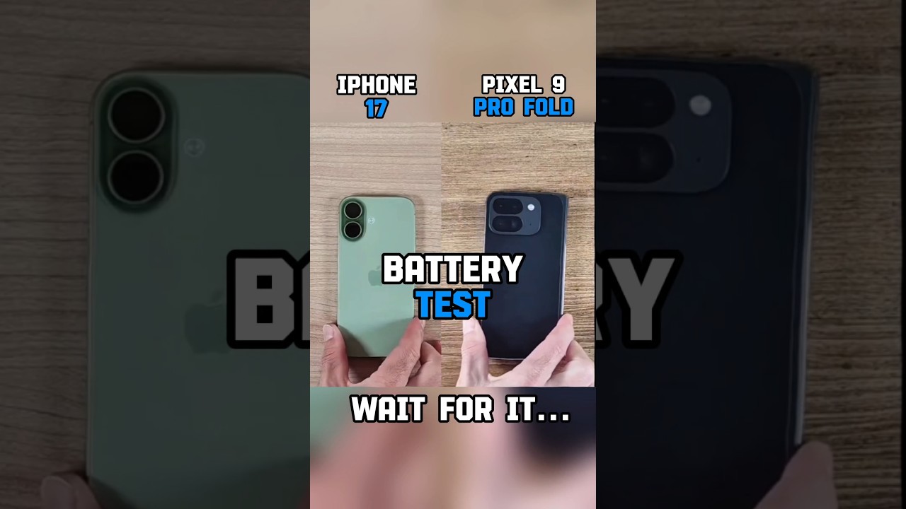iPhone 17 vs Pixel 9 Pro Fold Battery Test 🔋