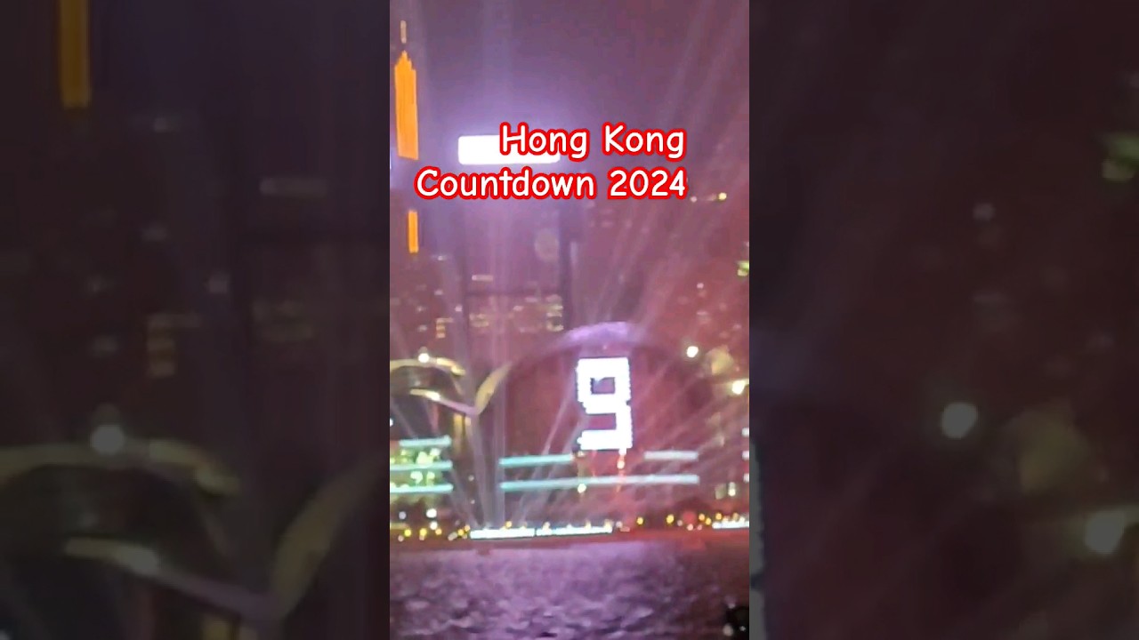 Hong Kong NYE 2024 Fireworks 🎆 #shorts