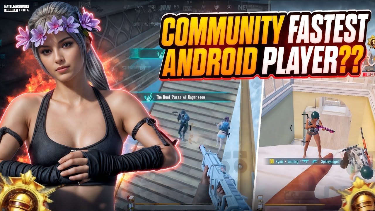 Fastest Android Player in BGMI & PUBG Mobile🔥