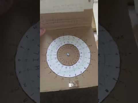 Ciphers and Cryptography with cardboard  #cryptography