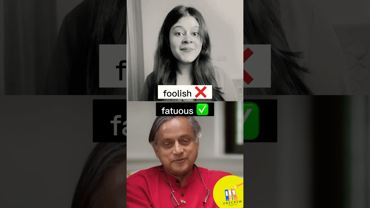 Enhanced English Vocabulary with Shashi Tharoor 📚