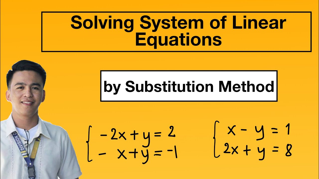 Solving Linear Equations with Substitution Method ✏️