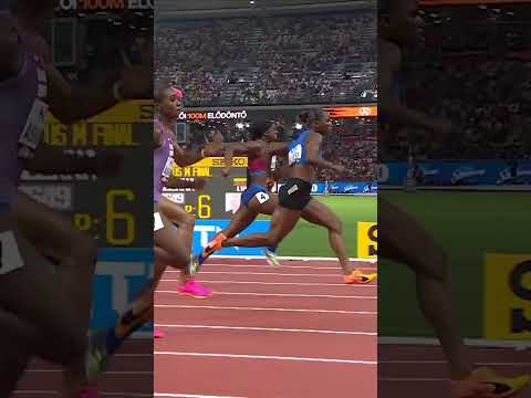 Incredible comeback from Julien Alfred 🔥 #worldathleticschampionships #running #sports #saintlucia