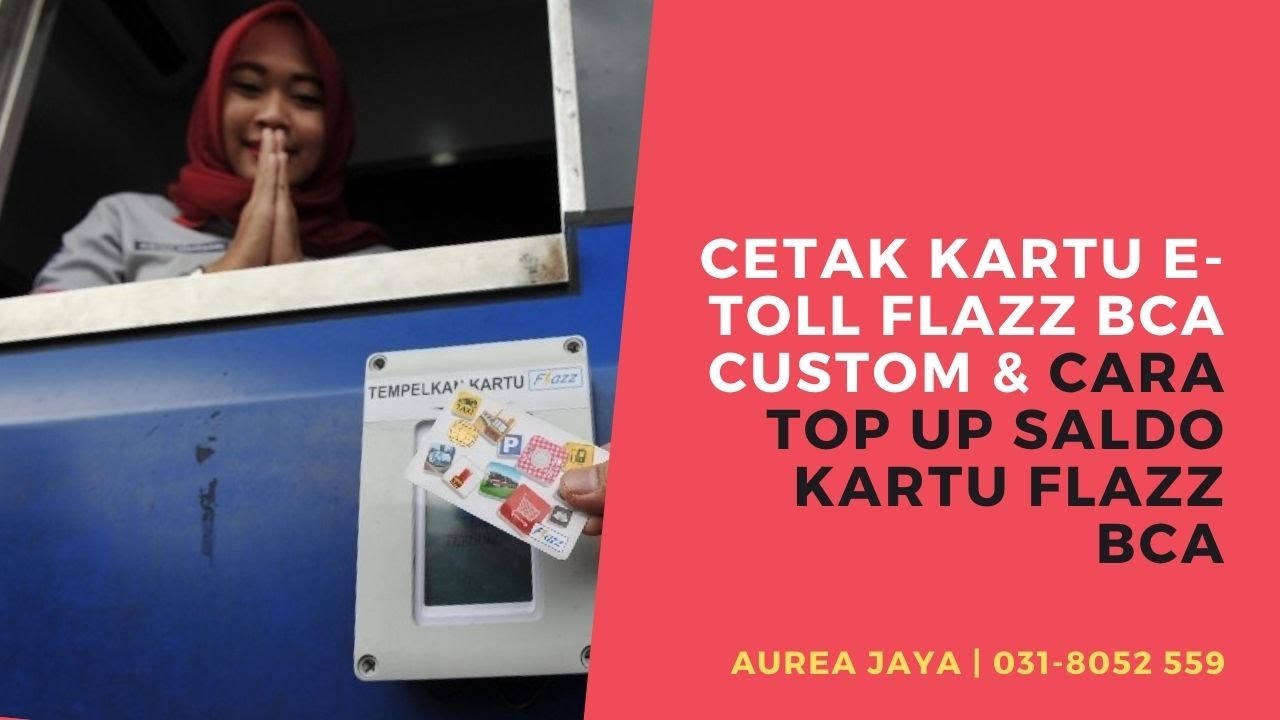 Cetak Kartu E-Toll Custom Flazz BCA & Top Up π³