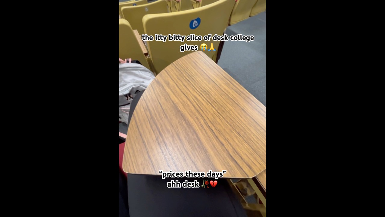Why Are College Desks So Small? 😢