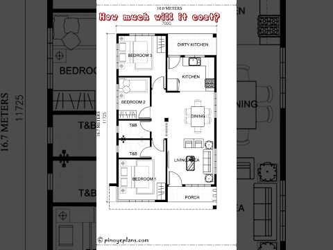Floor Plan 7mx11.725m Cost Estimate, #home #pinterest #floorplan #shorts