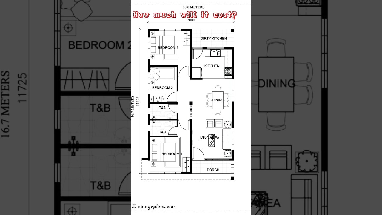 Affordable 7m x 11.725m Floor Plan & Cost Estimate π‘