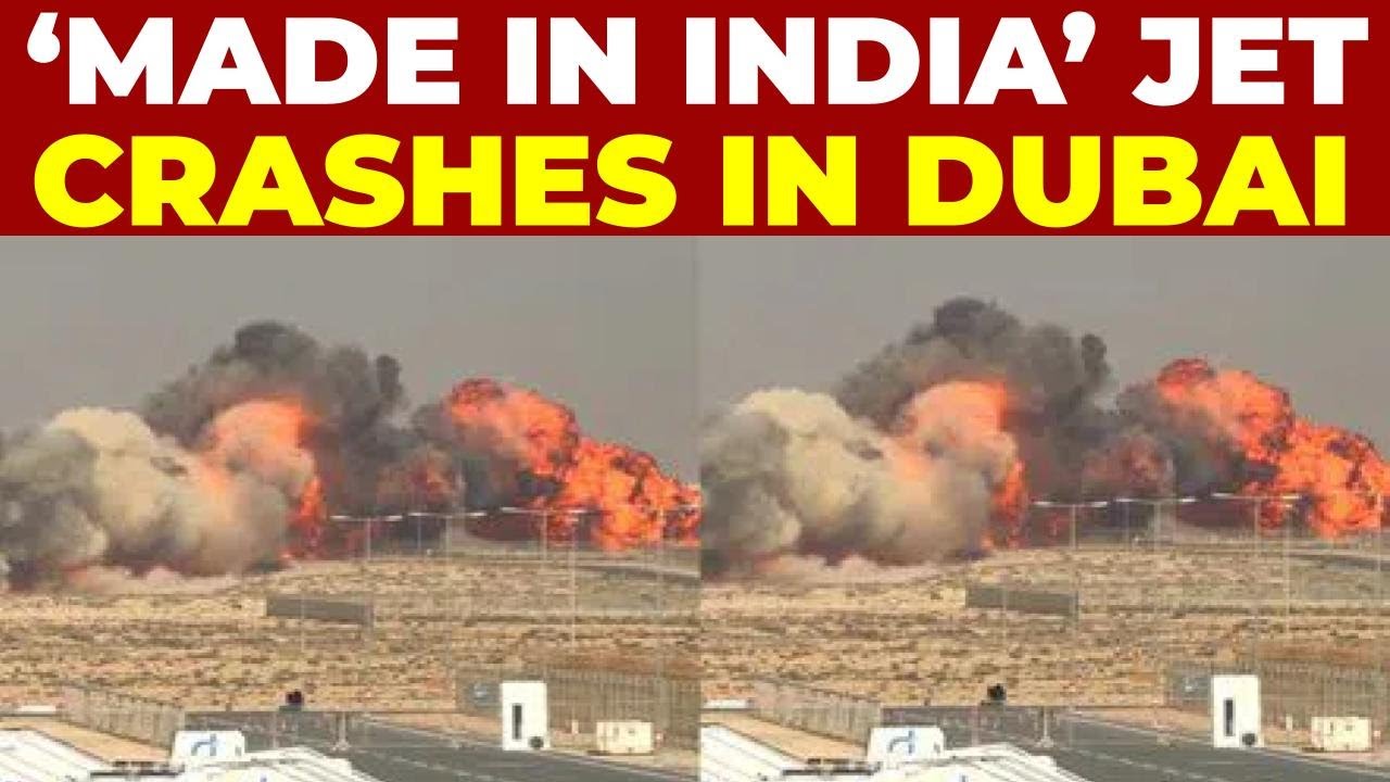 Tejas Jet Crashes at Dubai Airshow ✈️