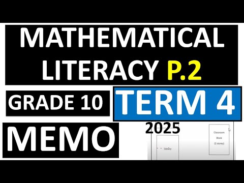 2025 MEMO GRADE 10 MATHEMATICAL LITERACY MEMO P 2 TERM 4 GRADE 10 MATHEMAICAL LIT P 2 THUNDEREDUC