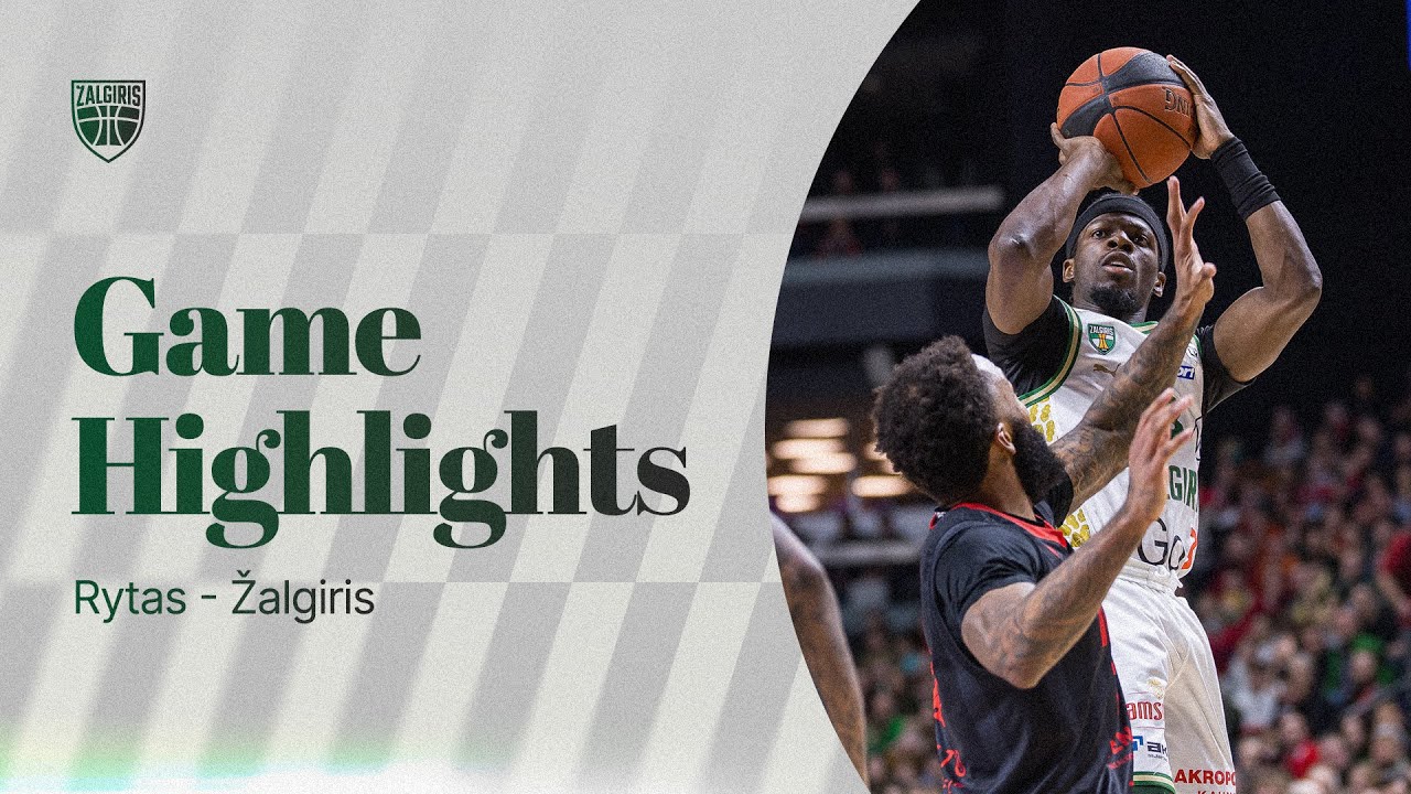 Žalgiris vs. Rytas | Exciting Lithuanian League Clash 🏀 | 2025.03.09 Highlights