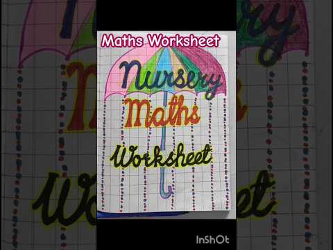 Worksheet ||Holidays homework ||Maths worksheet || nursery Worksheet||Swarna Tutorial ||