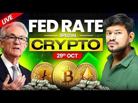 Fed Rate Cut - IITian Trader - LIVE Trades on BTC GOLD and USOIL || 29 Oct 2025