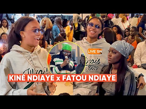 KINÉ NDIAYE ROSE ak FATOU NDIAYE TOTH NAGN YENDOU BASS THIOUNG 😳oH quelle complicité 🥰 #livesn