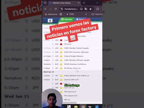 Primero vemos las noticias en forex factory 📈.#trader #forexfactory #trading #ppi #usa #eeuu