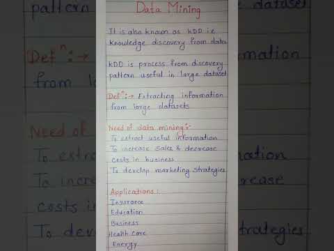 What is Data mining?#data #statistics #youtubeshorts