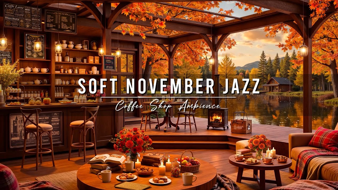 Relaxing Jazz & Cozy Coffee Shop Ambience for a Peaceful November Morning ☕️