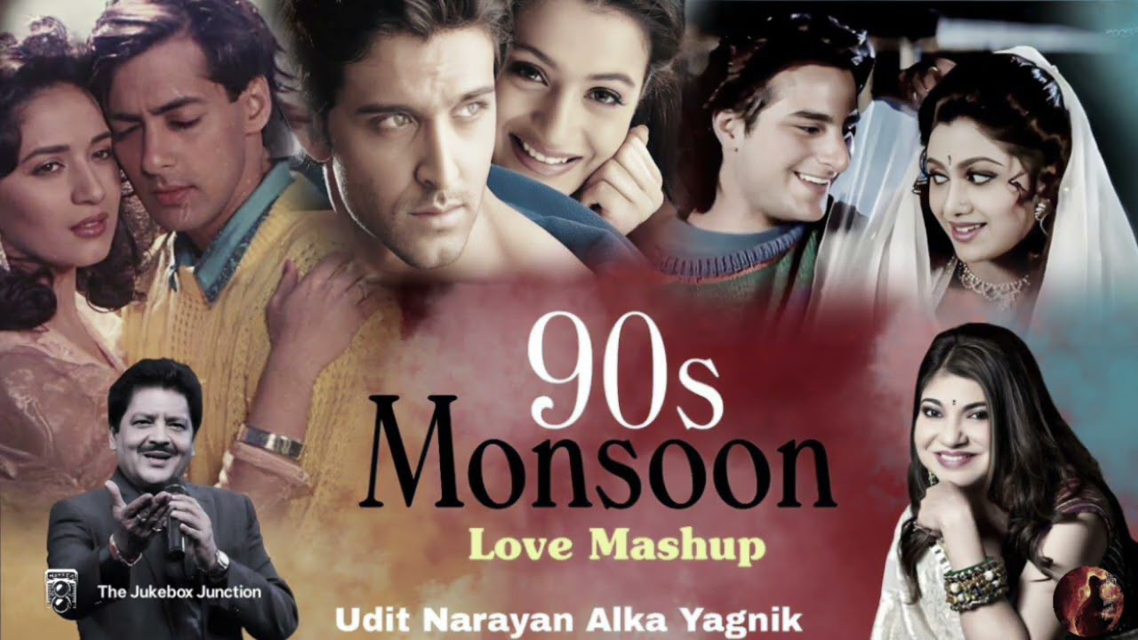 90s Monsoon Love Mashup 🌧️ | Bollywood Romantic Hits