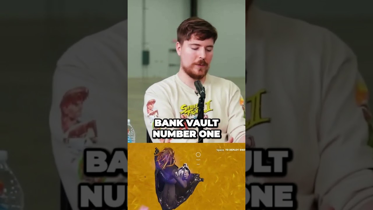 Insane Bank heist challenge: Unreleased 100K Price Fail #mrbeast #challenge #shorts