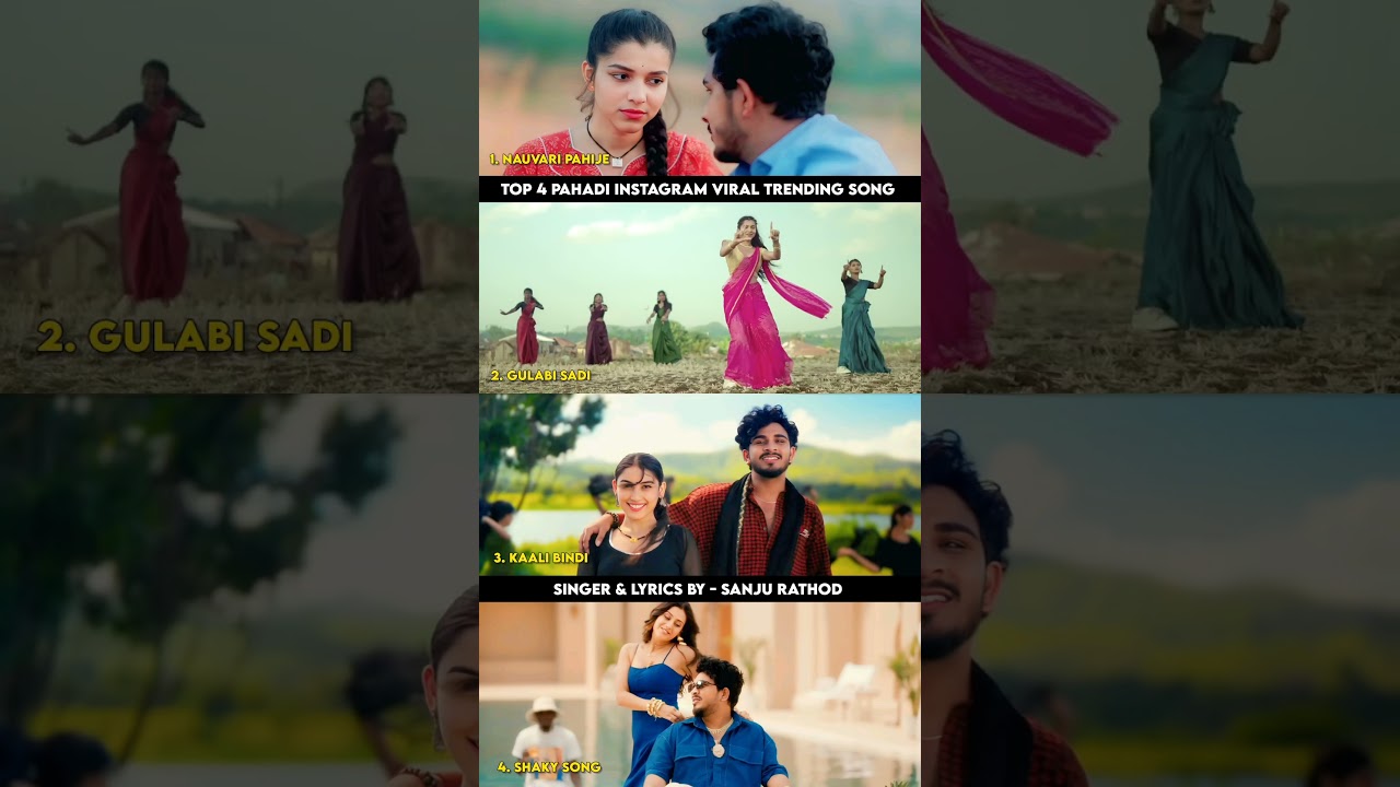Sanju Rathod's Top 4 Viral Songs: Nauvari, Gulabi Sadi & More 🎶
