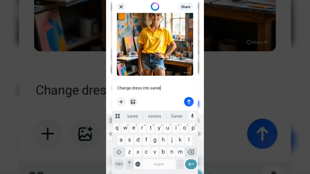 Meta AI WhatsApp Photo Editing & Dress Change 👗
