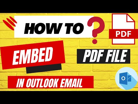 How to Embed PDF File in Outlook Email Body?