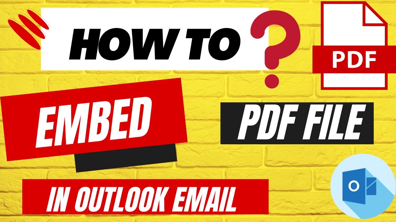 Easiest Way to Embed PDF Files Directly in Outlook Emails 📧