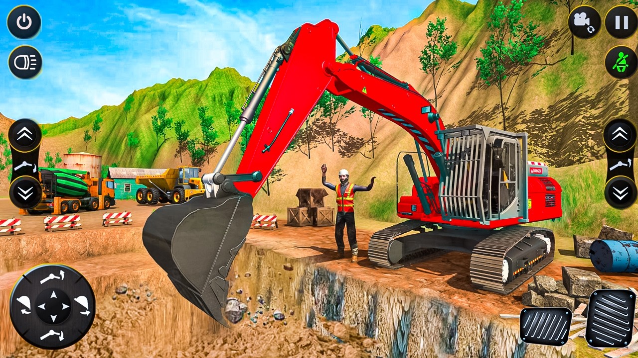 Real JCB Excavator Simulator 3D - Construction Truck Driving Game - Android Gameplay