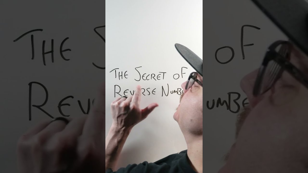 Reverse Numbers Trick Revealed! 🔄 Watch the Surprising Pattern Unfold