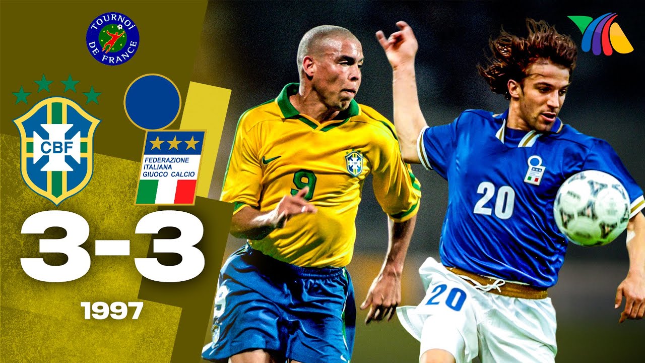 Italia vs Brasil 3-3 en Mundialito 1997 🇫🇷